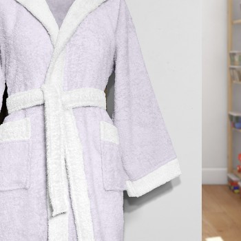 LINO ΜΠΟΥΡΝΟΥΖΙ BATHHUG LILAL-WHITE