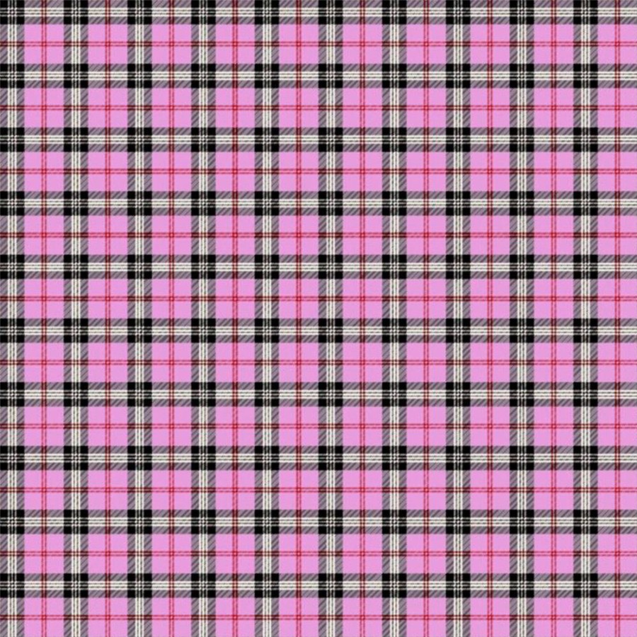 LINO ΚΑΡΕ TARTAN 301 PINK 90Χ90