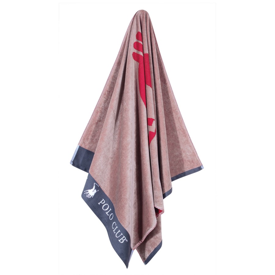 GREENWICH POLO CLUB ΠΕΤΣΕΤΑ ΘΑΛΑΣΣΗΣ 70Χ140 3661 ΓΚΡΙ, ΚΟΚΚΙΝΟ