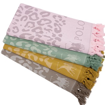 GREENWICH POLO CLUB ΠΕΤΣΕΤΑ-ΠΑΡΕΟ 90Χ170 3791 ΓΚΡΙ