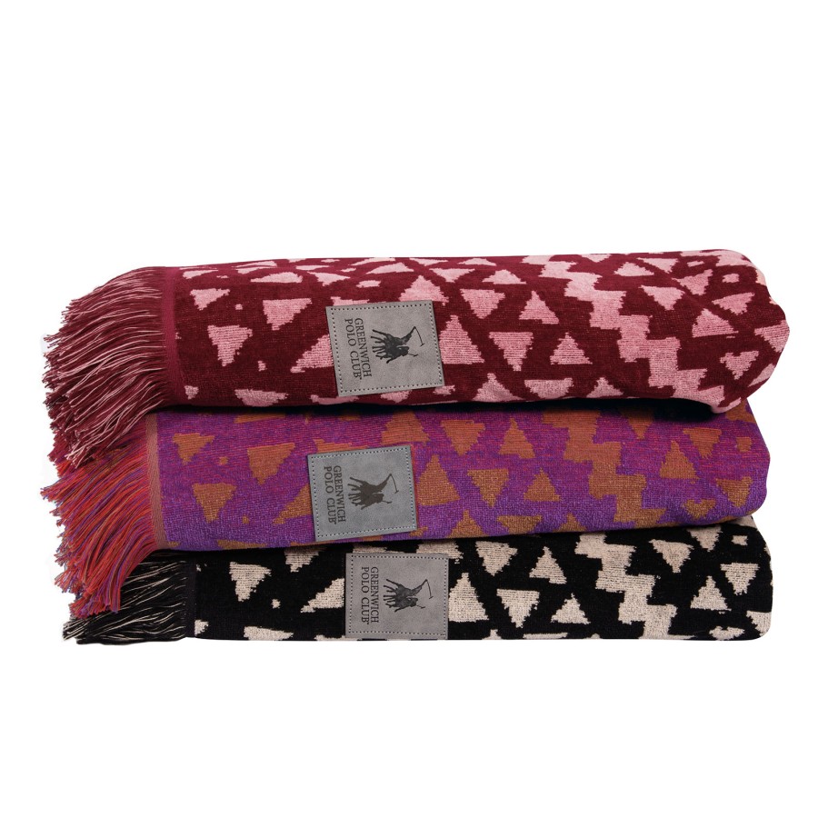 GREENWICH POLO CLUB ΠΕΤΣΕΤΑ ΘΑΛΑΣΣΗΣ 90Χ180 3771 ΕΚΡΟΥ, ΜΠΟΡΝΤΩ