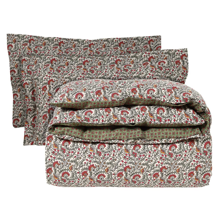 DAS HOME ΣΕΤ ΣΕΝΤΟΝΙΑ ΜΟΝΑ HAPPY 9587 ΚΟΚΚΙΝΟ, ΠΡΑΣΙΝΟ