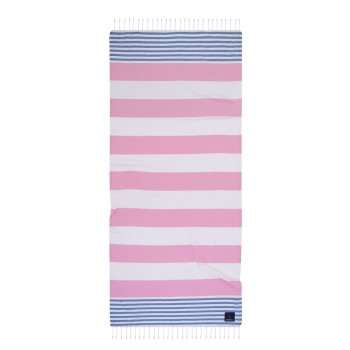 GREENWICH POLO CLUB ΠΕΤΣΕΤΑ-ΠΑΡΕΟ 80Χ180 3814 ΜΠΛΕ, ΡΟΖ