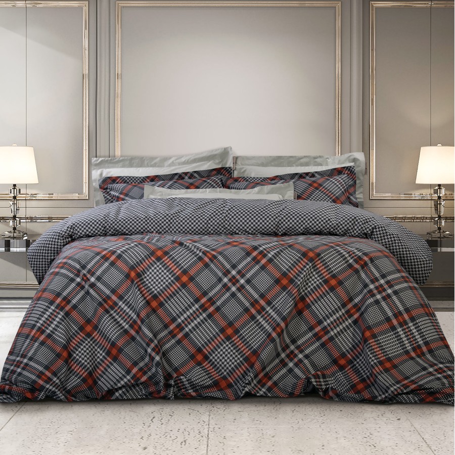 GREENWICH POLO CLUB ΣΕΤ ΣΕΝΤΟΝΙΑ ΥΠΕΡΔΙΠΛΑ 2136 ΓΚΡΙ, ΚΟΚΚΙΝΟ, ΜΑΥΡΟ