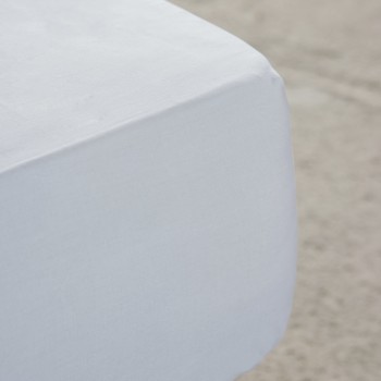 Nima Home Σεντόνι Ημίδιπλο με Λάστιχο Unicolors - White Λευκό     120x200+32