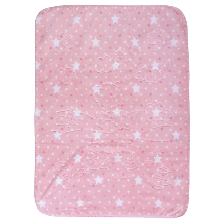GREENWICH POLO CLUB ΚΟΥΒΕΡΤΑ VELOUR 80X110 ΒΑΒΥ 8830 ΡΟΖ