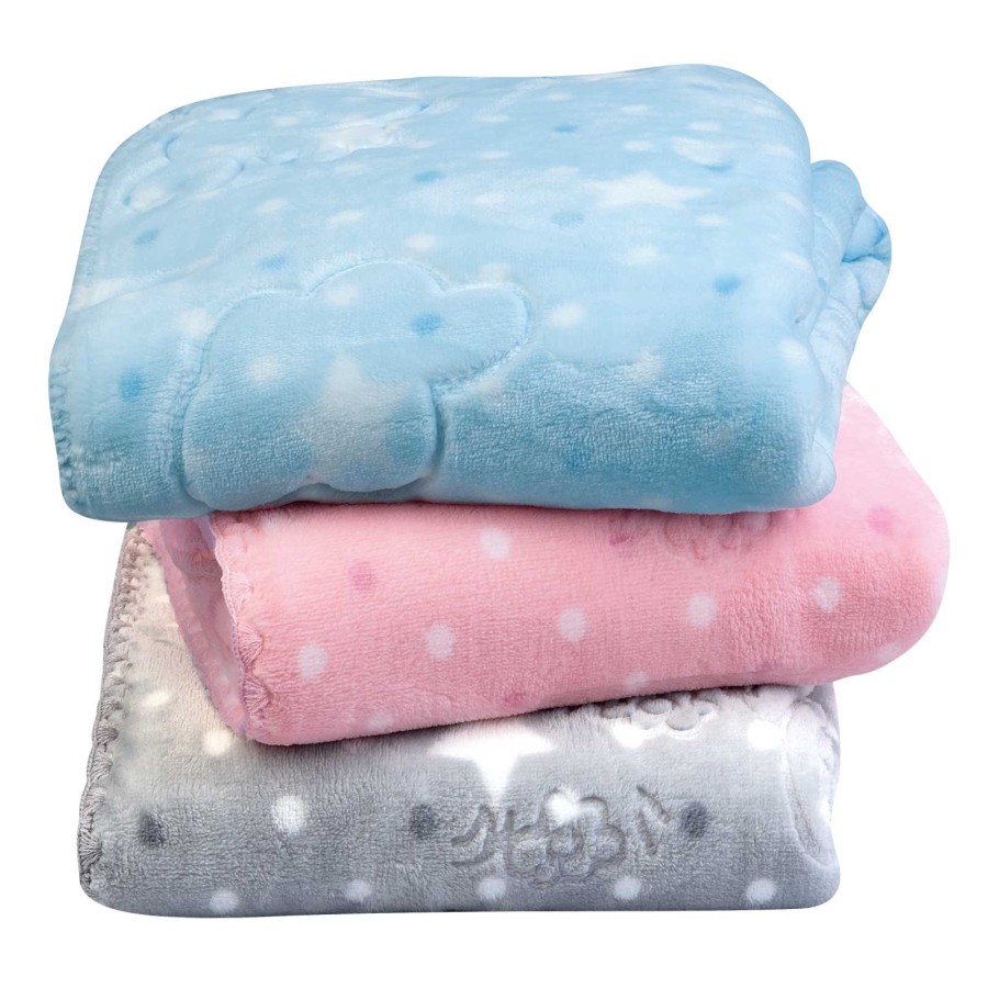 GREENWICH POLO CLUB ΚΟΥΒΕΡΤΑ VELOUR 80X110 ΒΑΒΥ 8832 ΓΚΡΙ