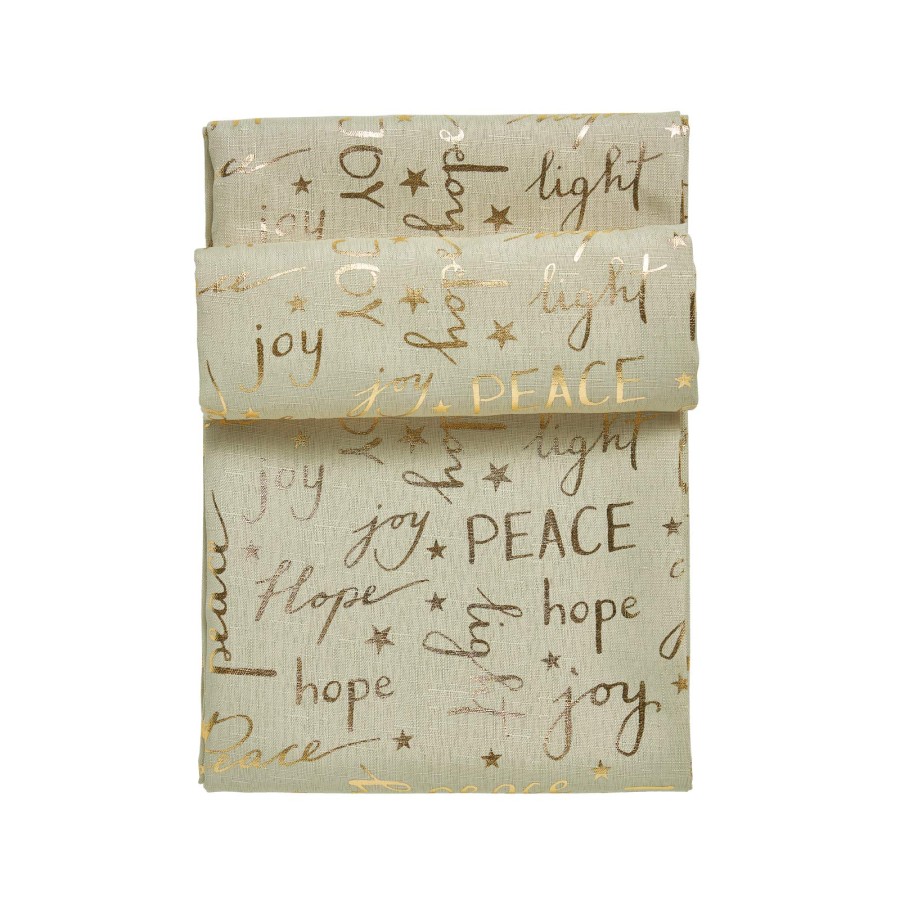 DAS HOME CHRISTMAS RUNNER 45Χ140 0715 ΜΠΕΖ, ΧΡΥΣΟ