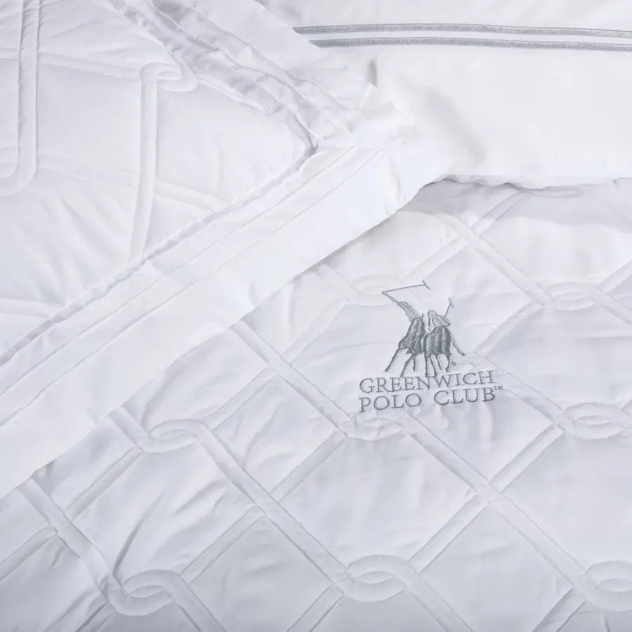 GREENWICH POLO CLUB ΚΟΥΒΕΡΛΙ ΥΠΕΡΔΙΠΛΟ ΣΕΤ 2161 ΛΕΥΚΟ