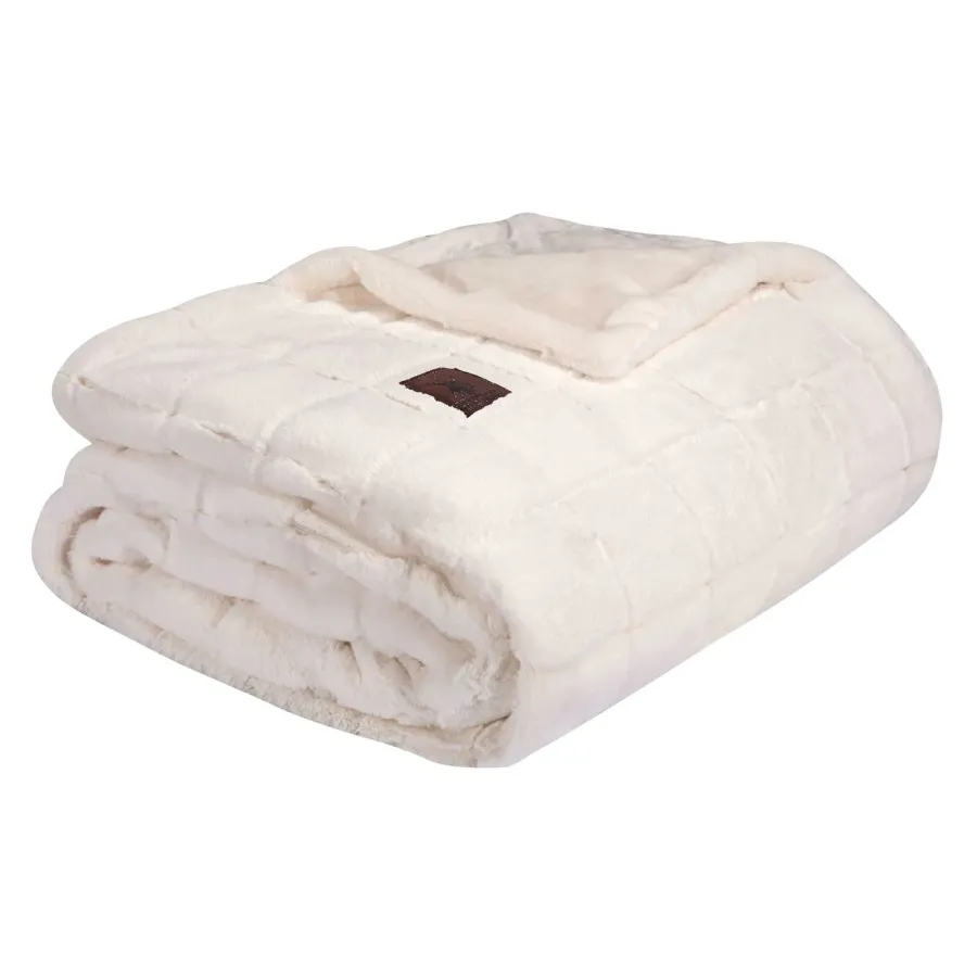 GREENWICH POLO CLUB ΚΟΥΒΕΡΤΟΠΑΠΛΩΜΑ FAUX FUR-FLANNEL ΥΠΕΡΔΙΠΛΟ 3451 ΙΒΟΥΑΡ