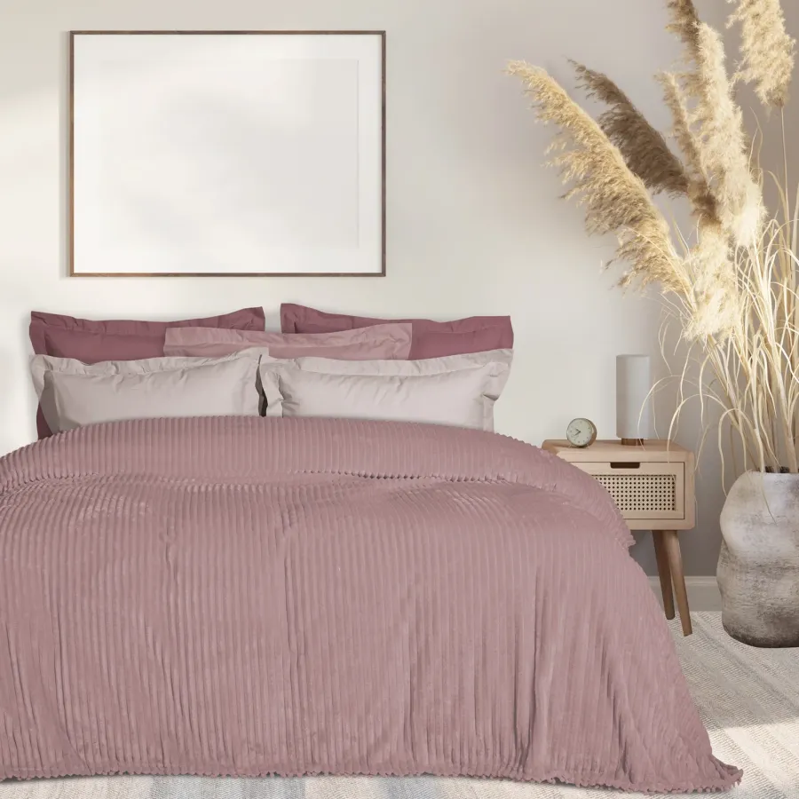DAS HOME ΚΟΥΒΕΡΤΑ FLEECE 220Χ240 1354 NUDE