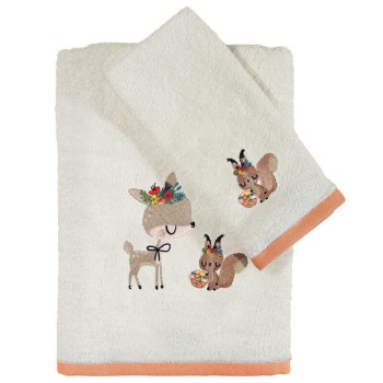 DAS BABY 4702 ΣΕΤ ΠΕΤΣΕΤΕΣ ΚΕΝΤΗΤΕΣ 2ΤΕΜΑΧΙΑ  FUN EMB ΚΡΕΜ, ΣΟΜΟΝ