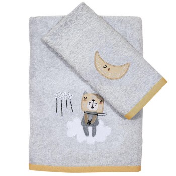 DAS BABY 4703 ΣΕΤ ΠΕΤΣΕΤΕΣ ΚΕΝΤΗΤΕΣ 2ΤΕΜΑΧΙΑ  FUN EMB ΓΑΛΑΖΙΟ, ΜΠΕΖ