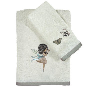 DAS BABY 4705 ΣΕΤ ΠΕΤΣΕΤΕΣ ΚΕΝΤΗΤΕΣ 2ΤΕΜΑΧΙΑ  FUN EMB ΓΚΡΙ, ΜΕΝΤΑ