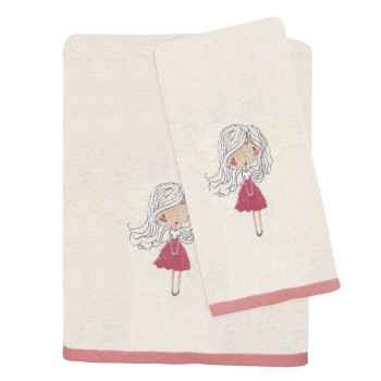 DAS BABY 4728 ΣΕΤ ΠΕΤΣΕΤΕΣ ΚΕΝΤΗΤΕΣ 2 ΤΕΜΑΧΙΩΝ FUN ΛΕΥΚΟ, ΡΟΖ