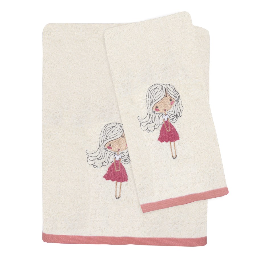 DAS BABY 4728 ΣΕΤ ΠΕΤΣΕΤΕΣ ΚΕΝΤΗΤΕΣ 2 ΤΕΜΑΧΙΩΝ FUN ΛΕΥΚΟ, ΡΟΖ