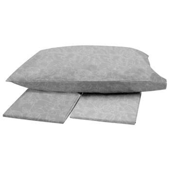 Παπλωματοθήκη Menta Εμπριμέ 020 Grey Μονή (170x250)