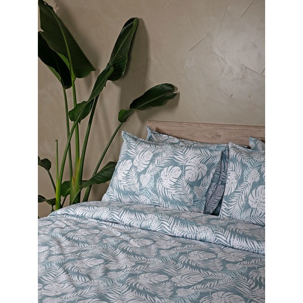 Παπλωματοθήκη Cotton Feelings 2038 Aqua Διπλή (200x250)