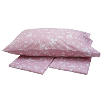 Παπλωματοθήκη Menta Εμπριμέ 040 Pink Υπέρδιπλη (230x250)