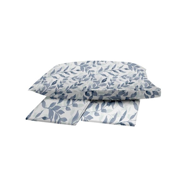 Παπλωματοθήκη Menta Εμπριμέ 050 Blue Υπέρδιπλη (230x250)