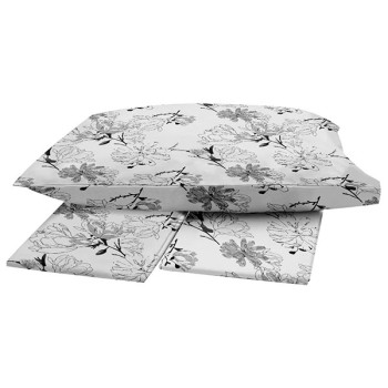 Παπλωματοθήκη Menta Εμπριμέ 070 Grey Υπέρδιπλη (230x250)