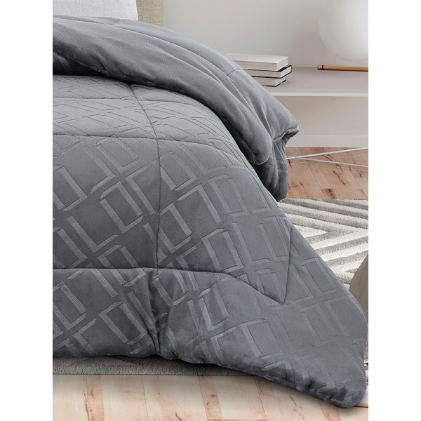 Κουβερτοπάπλωμα Klelia Light Grey Υπέρδιπλο (220x240)