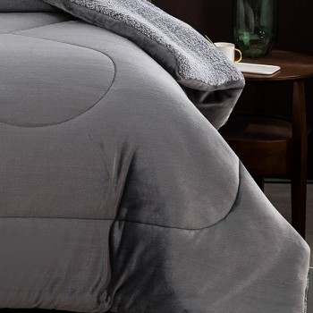 Κουβερτοπάπλωμα Coral Light Grey Υπέρδιπλο (220x240)