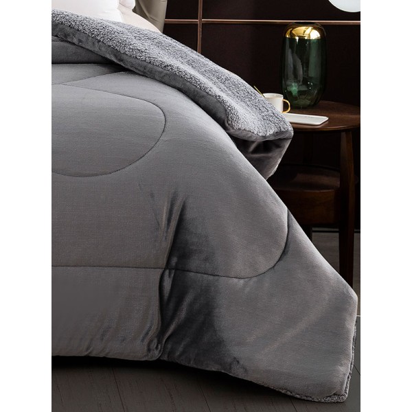 Κουβερτοπάπλωμα Coral Light Grey Υπέρδιπλο (220x240)