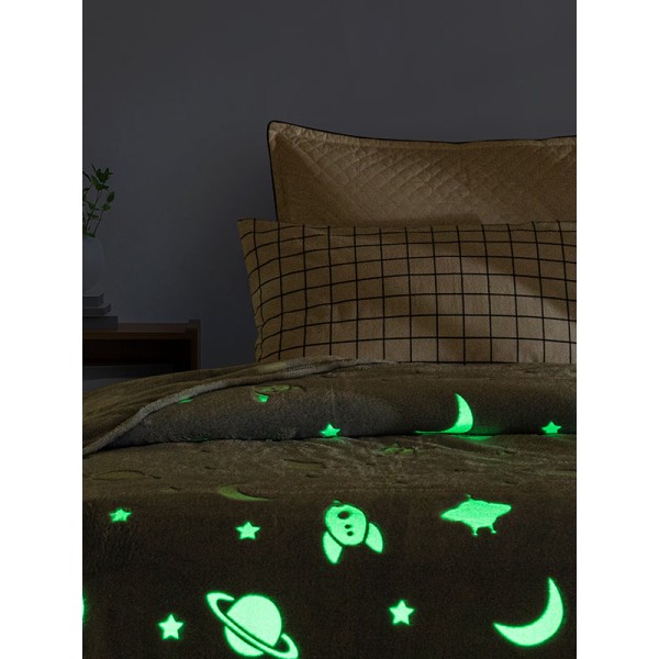 Κουβέρτα φωσφοριζέ αγκαλιας Space Blue 80x90