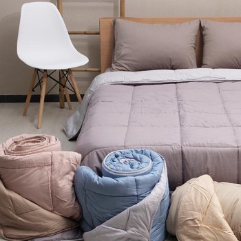 Πάπλωμα Micro Grey King Size (240x250)