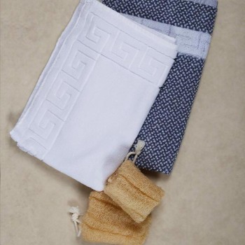 Πατάκι μαίανδρος Grey/White 50x75