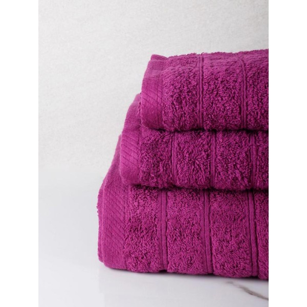 Πετσέτα πενιέ Dory 17 Dark Mauve Μπάνιου (80x150)