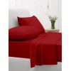 Κατωσέντονο Cotton Feelings με λάστιχο 113 Red Μονό (100x200+30)