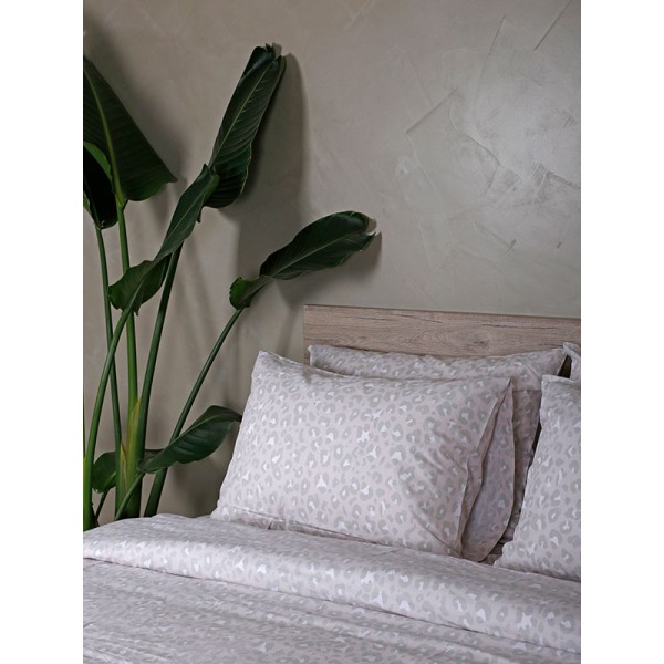 Σετ Σεντόνια Cotton Feelings 2044 Beige Μονό (165x270)