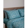 Σετ Σεντόνια Cotton Feelings 924 Aqua Μονό (165x270)