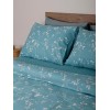 Σετ Σεντόνια Cotton Feelings 924 Aqua Μονό (165x270)