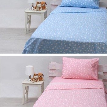 Σετ Σεντόνια cotton feelings 22 blue Μονό (165x270)