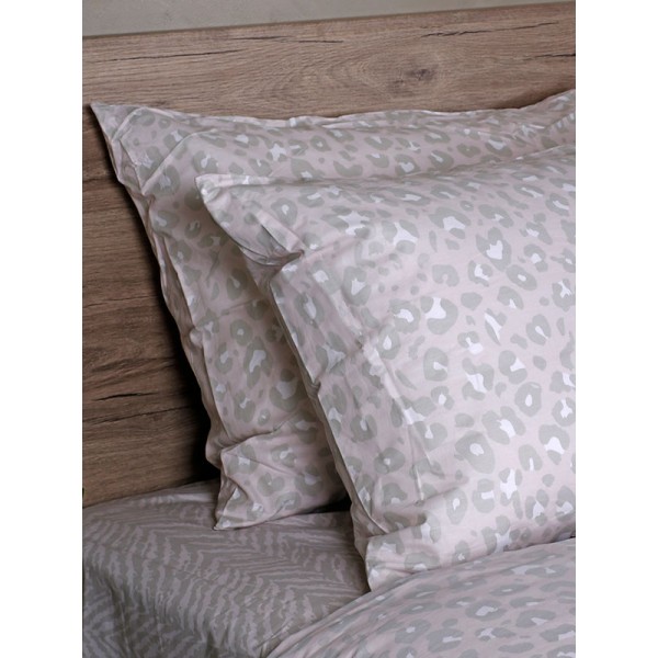 Σετ Σεντόνια Cotton Feelings 2044 Beige Υπέρδιπλο (235x270)