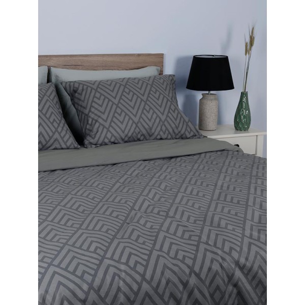 Σετ Σεντόνια Cotton Feelings 2036 Grey King Size (260x270)