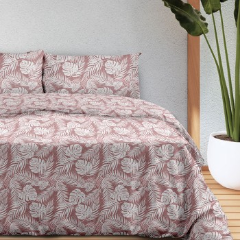 Σετ Σεντόνια Flannel 3038 Pink Μονό με λάστιχο(105x205+30)