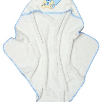 Κάπα κεντητή Heart Blue 75x75