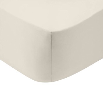 Κατωσέντονο Cotton Feelings με λάστιχο 108 Ecru Υπέρδιπλο (180x200+30)