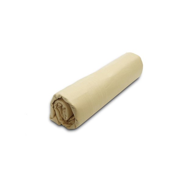 Κατωσέντονο Menta με λάστιχο 3 Light Beige Ημίδιπλο (120x200+25)