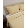 Κουβερλί Percale κεντητό Yellow Υπέρδιπλο (220x240)