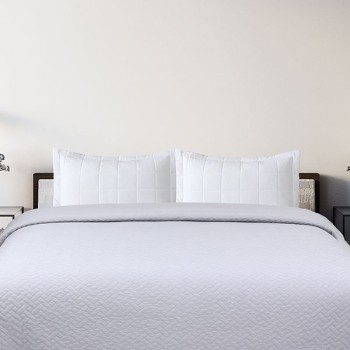 Κουβερλί Voielo Light Grey Μονό (160x220)