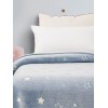 Κουβέρτα φωσφοριζέ αγκαλιας Stars Blue 80x90