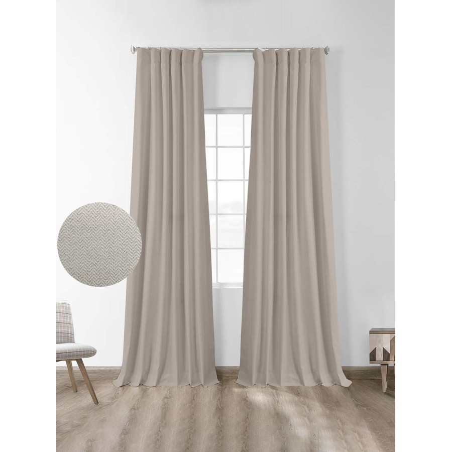 Κουρτίνα μπλακάουτ Foresta Sand 145x280