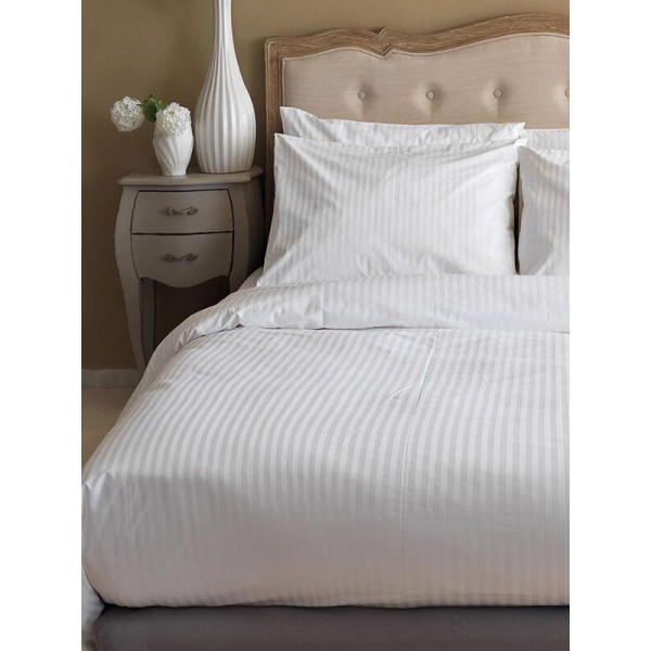 Παπλωματοθήκη Satin Stripes Μονή (170x250)
