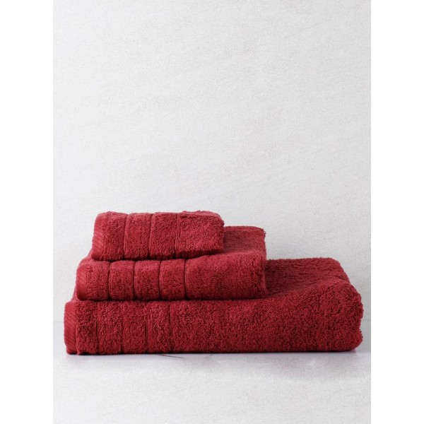Πετσέτα πενιέ Dory 12 Bordeaux Σετ 3 τεμ.