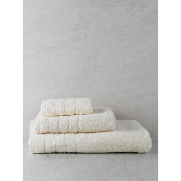 Πετσέτα πενιέ Dory 7 Ecru Σετ 3 τεμ.